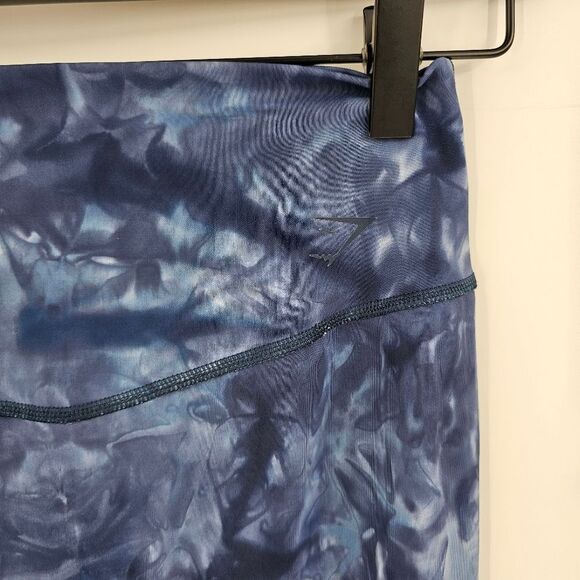 Gymshark elevate medium Blue Tie-Dye Leggings high waist gym workout running - Picture 5 of 7